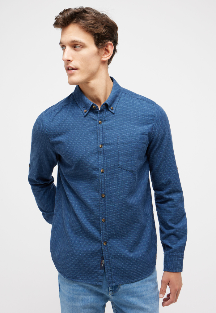Pánská košile d.r. MUSTANG modrá