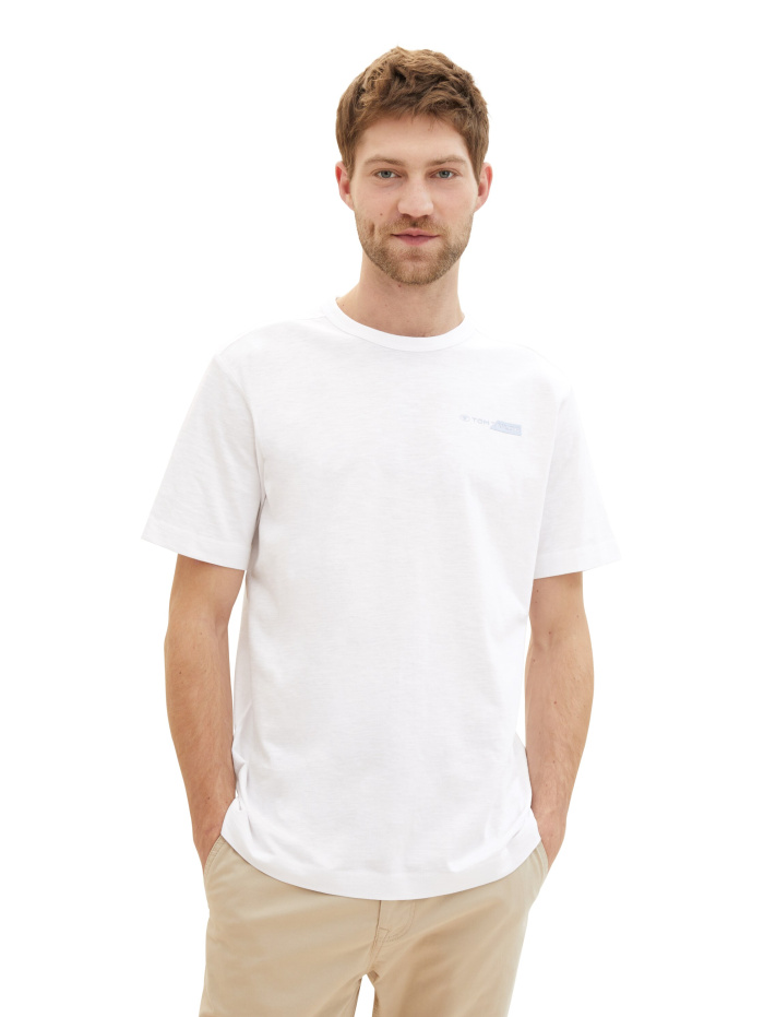 Pánské tričko k.r. TOM TAILOR bílé