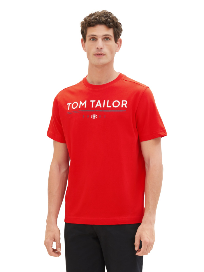Pánské tričko k.r. TOM TAILOR červené