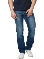 Pánské džíny  CROSS JEANS Antonio tmavě modré-seprané