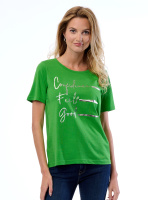 Dámské tričko k.r. FRANSA zelené