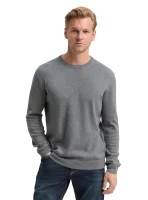 Pánský svetr TOM TAILOR šedý