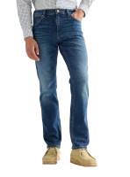 Pánské džíny  WRANGLER Greensboro klasicky modré-seprané