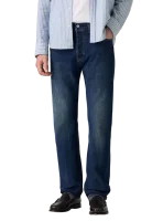 Pánské džíny LEVI'S 501 tmavě modré-seprané
