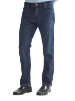 Pánské džíny WRANGLER Greensboro tmavě modré-seprané