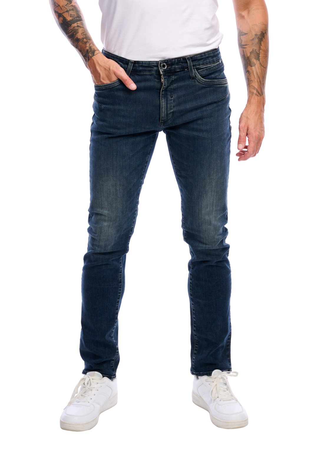 Pánské džíny MAVI Marcus tmavě modré-seprané - 32/32