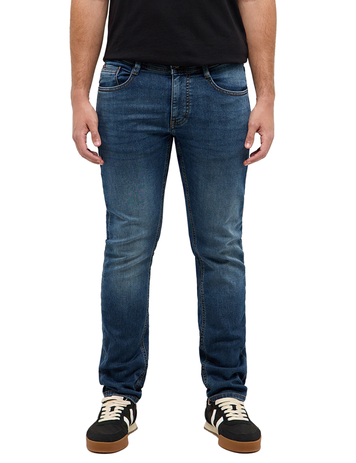 Pánské jeans MUSTANG Oregon Slim K  klasicky modré-seprané- 29/32