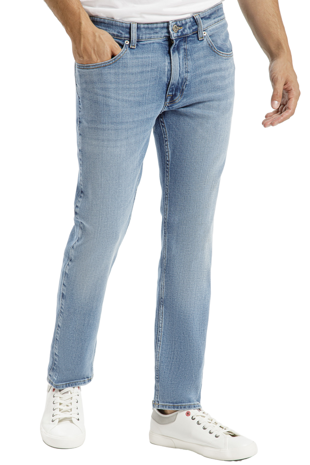 Pánské džíny CROSS JEANS Greg světle modré-seprané - 36/32