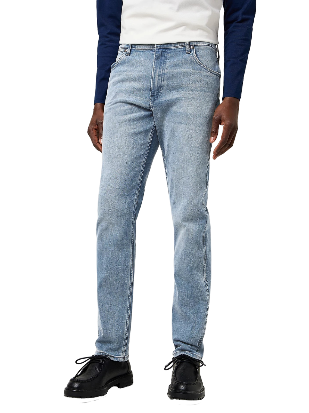 Pánské džíny WRANGLER Greensboro  světle modré-seprané - 36/32