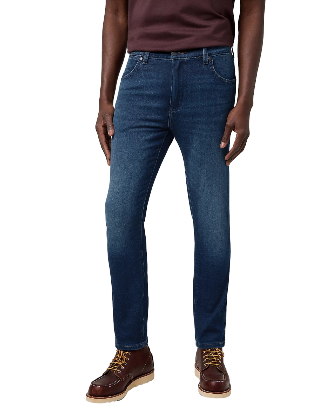 Pánské džíny WRANGLER Larston tmavě modré-seprané - 32/32