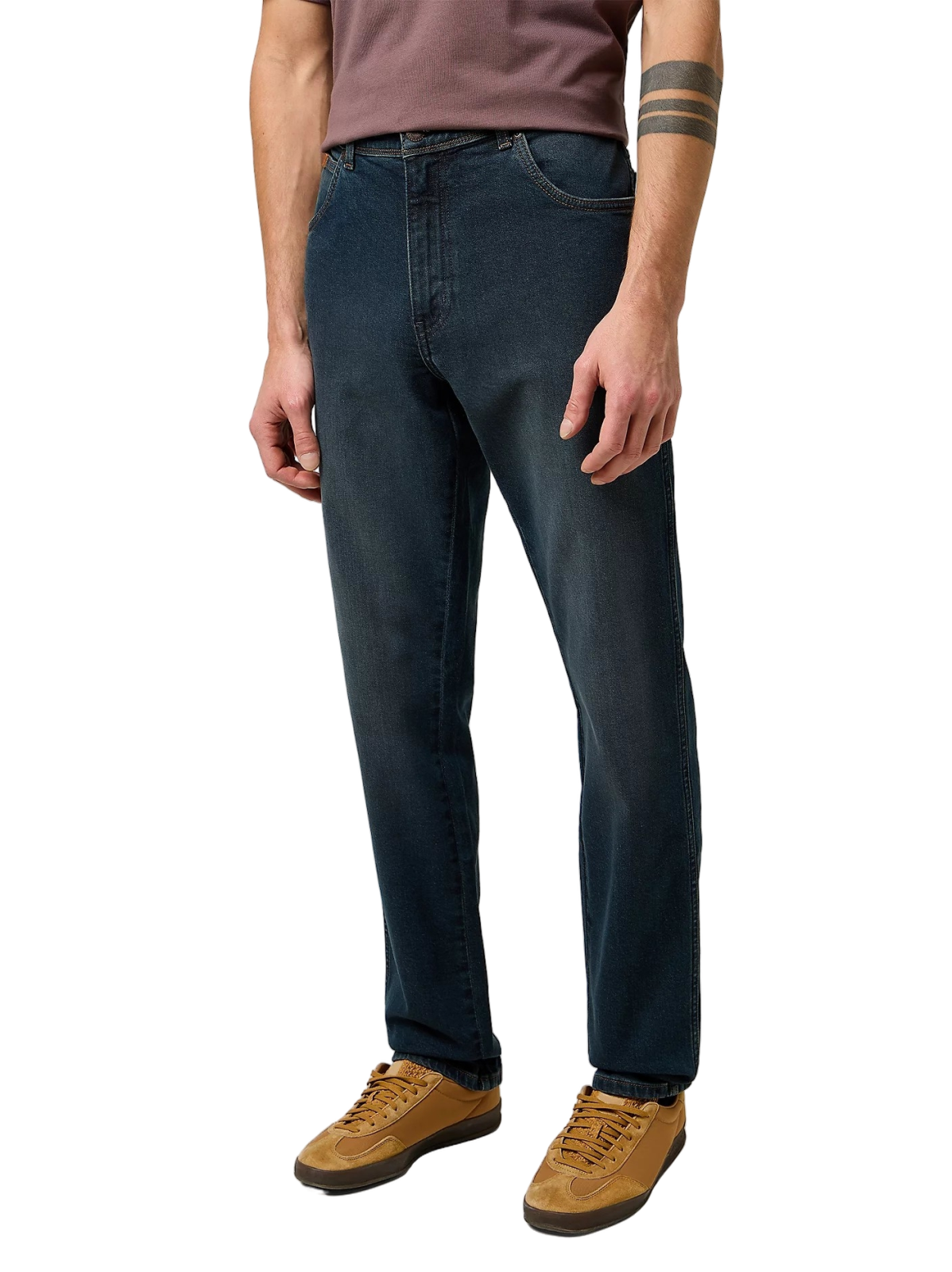 Pánské džíny WRANGLER Texas tmavě modré-seprané - 33/30