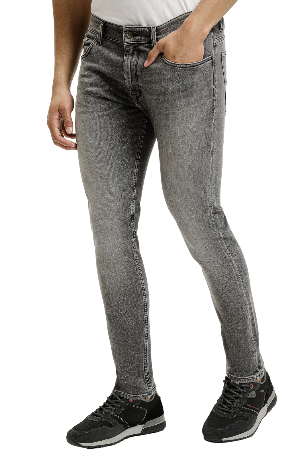 Pánské džíny CROSS JEANS Blake světle šedé - 33/32