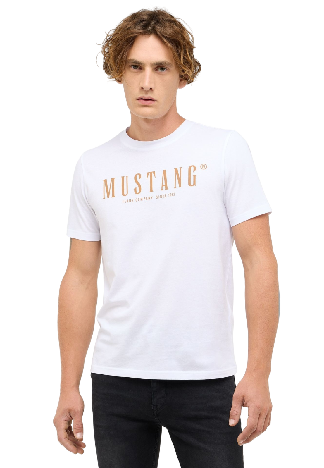 Pánské tričko MUSTANG bílé - L
