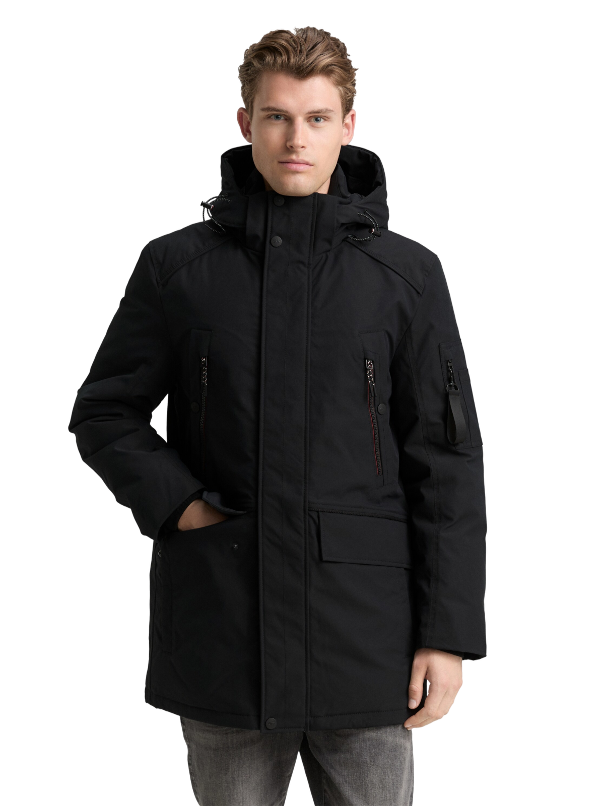 Pánský kabát TOM TAILOR černý - XXXL
