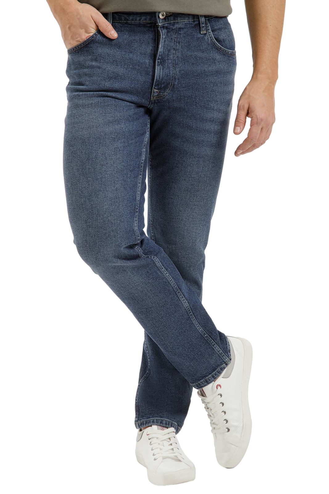 Pánské džíny CROSS JEANS Harry tmavě modré-seprané - 32/32