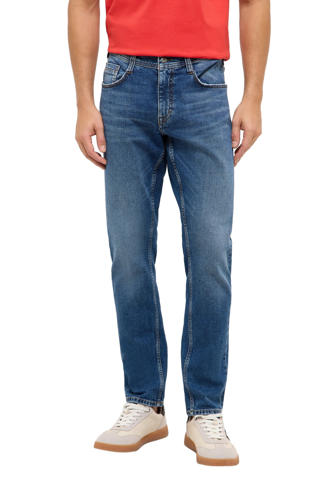 Pánské džíny MUSTANG Oregon Slim klasicky modré-seprané - 34/32