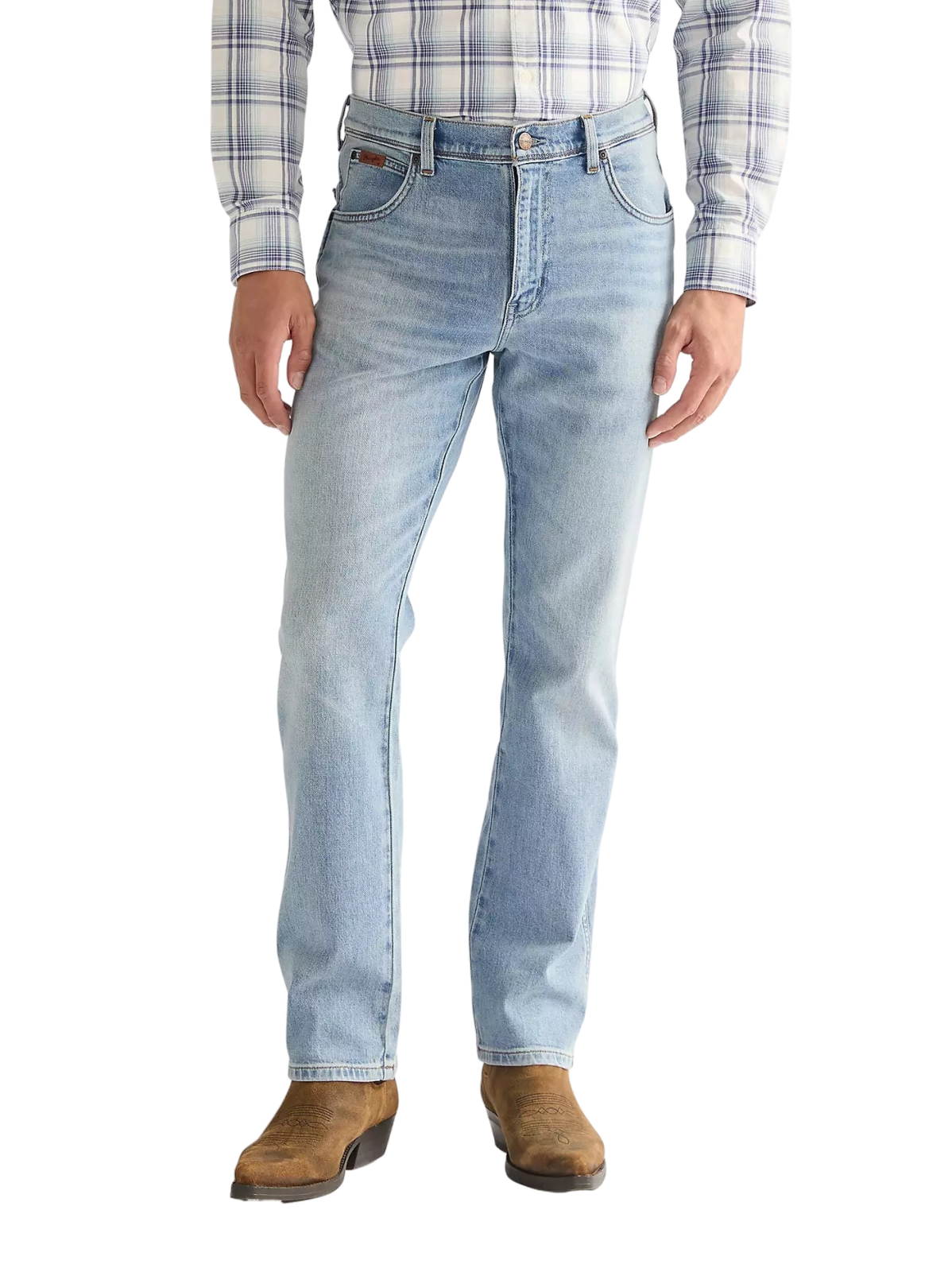 Pánské džíny WRANGLER Texas světle modré-seprané - 36/34