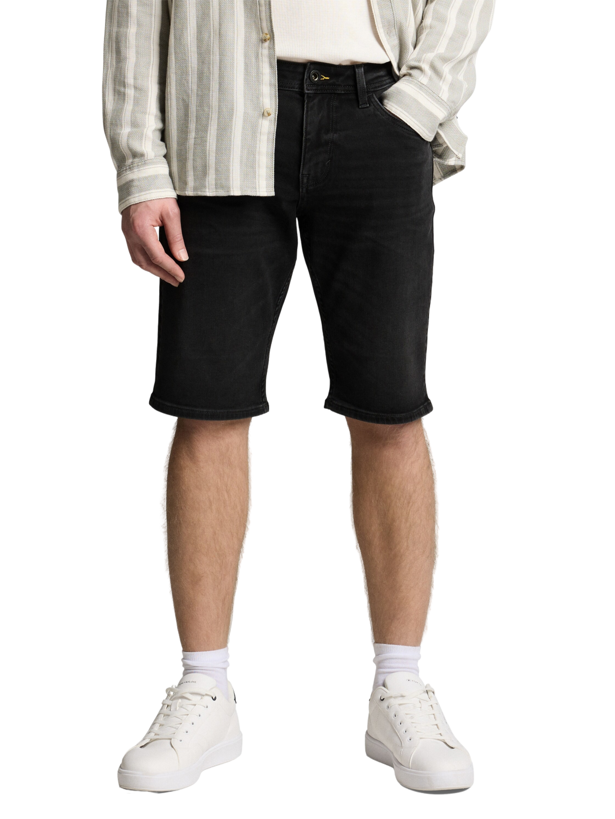 Pánské džínové kraťasy TOM TAILOR černé - 31
