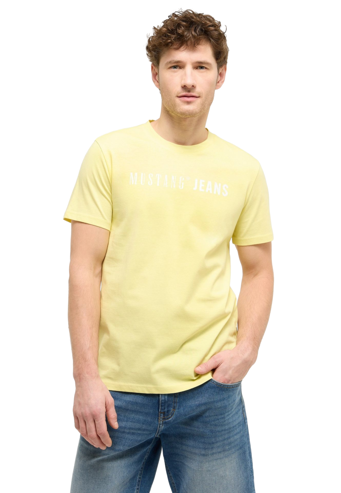 Pánské tričko MUSTANG žluté - M