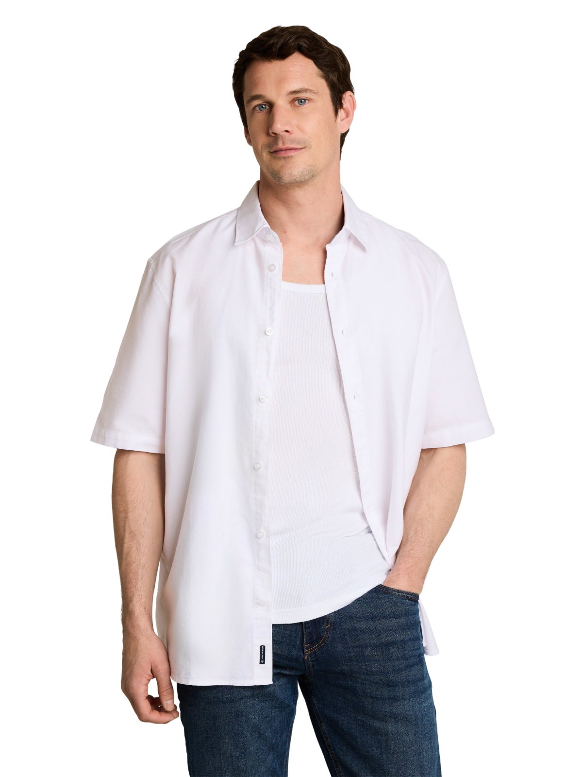 Pánská košile TOM TAILOR bílá - XL