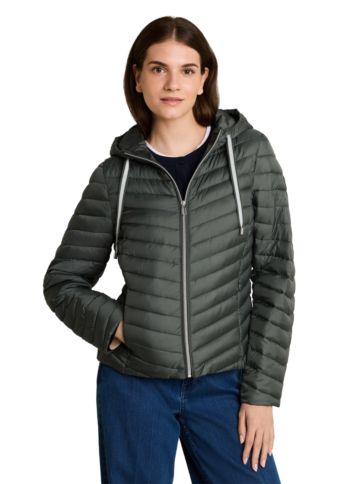 Dámská bunda TOM TAILOR zelená - XL