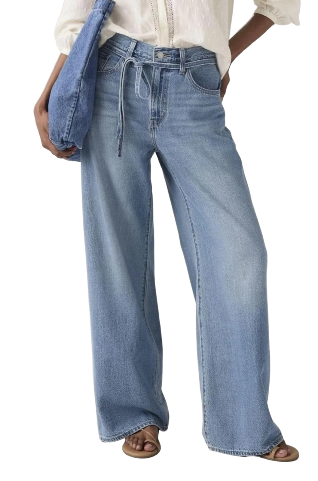 Dámské džíny LEVI'S světle modré -seprané - 31/31