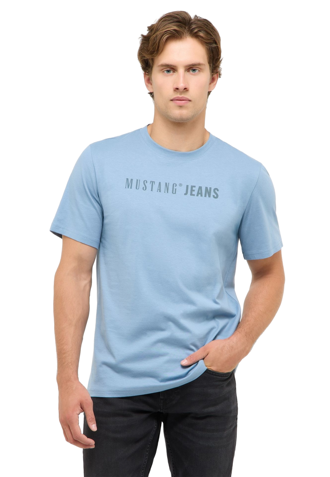 Pánské tričko MUSTANG modré - XL