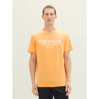 Pánské tričko  Tom Tailor  oranžové - M