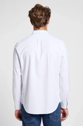 Pánská košile  LEE Patch dlouhý rukáv Shirt bílá