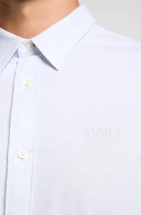 Pánská košile  LEE Patch dlouhý rukáv Shirt bílá