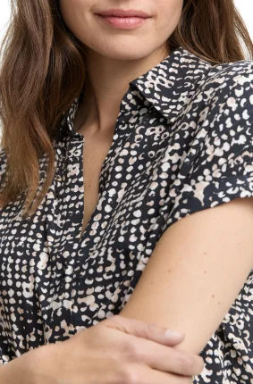 Dámská halenka TOM TAILOR s krátkým rukávem vícebarevná - 36