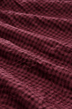 Dámská halenka TOM TAILOR s dlouhým rukávem vínová - XL