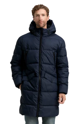 Pánský kabát TOM TAILOR modrý - S