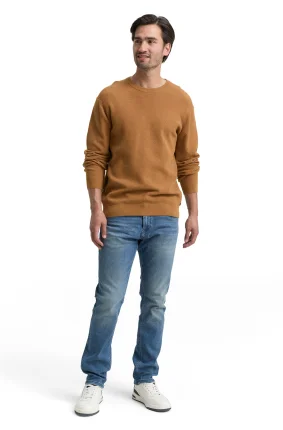 Pánský svetr TOM TAILOR hnědý - XXL