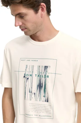 Pánské tričko TOM TAILOR bílé - L