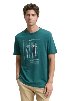 Pánské tričko TOM TAILOR zelené - 3XL