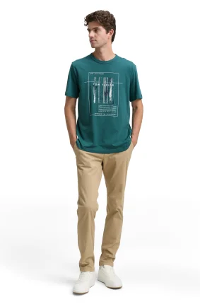 Pánské tričko TOM TAILOR zelené - 3XL