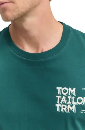 Pánské tričko TOM TAILOR zelené - M