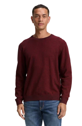 Pánský svetr TOM TAILOR červený - XXL