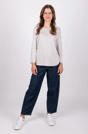 Dámské tričko TOM TAILOR s 3/4 rukávem béžové - XL