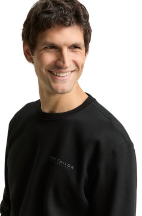Pánská mikina TOM TAILOR černá - XXL