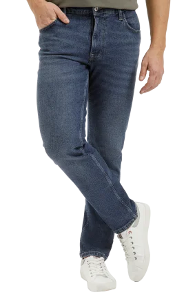 Pánské džíny CROSS JEANS Harry tmavě modré-seprané - 32/32