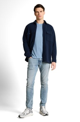 Pánské tričko TOM TAILOR modré - XXL