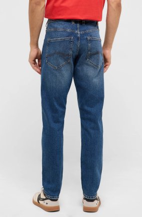 Pánské džíny MUSTANG Oregon Slim klasicky modré-seprané - 32/34