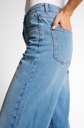 Dámské džíny TOM TAILOR TTNelma culotte světle modré-seprané - 27/28