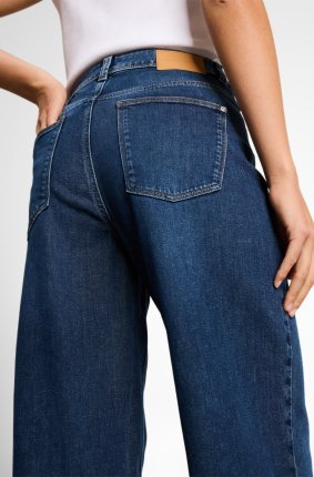 Dámské džíny TOM TAILOR TTNelma culotte tmavě modré-seprané