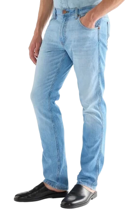 Pánské džíny WRANGLER Greensboro světle modré-seprané - 30/32