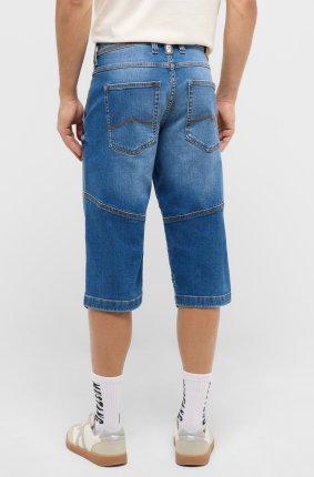 Pánské džínové kraťasy MUSTANG Freemont Shorts klasicky modré-seprané - 33