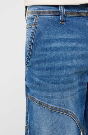Pánské džínové kraťasy MUSTANG Freemont Shorts klasicky modré-seprané - 33
