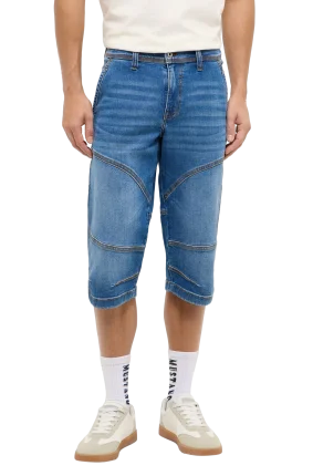 Pánské džínové kraťasy MUSTANG Freemont Shorts klasicky modré-seprané - 33
